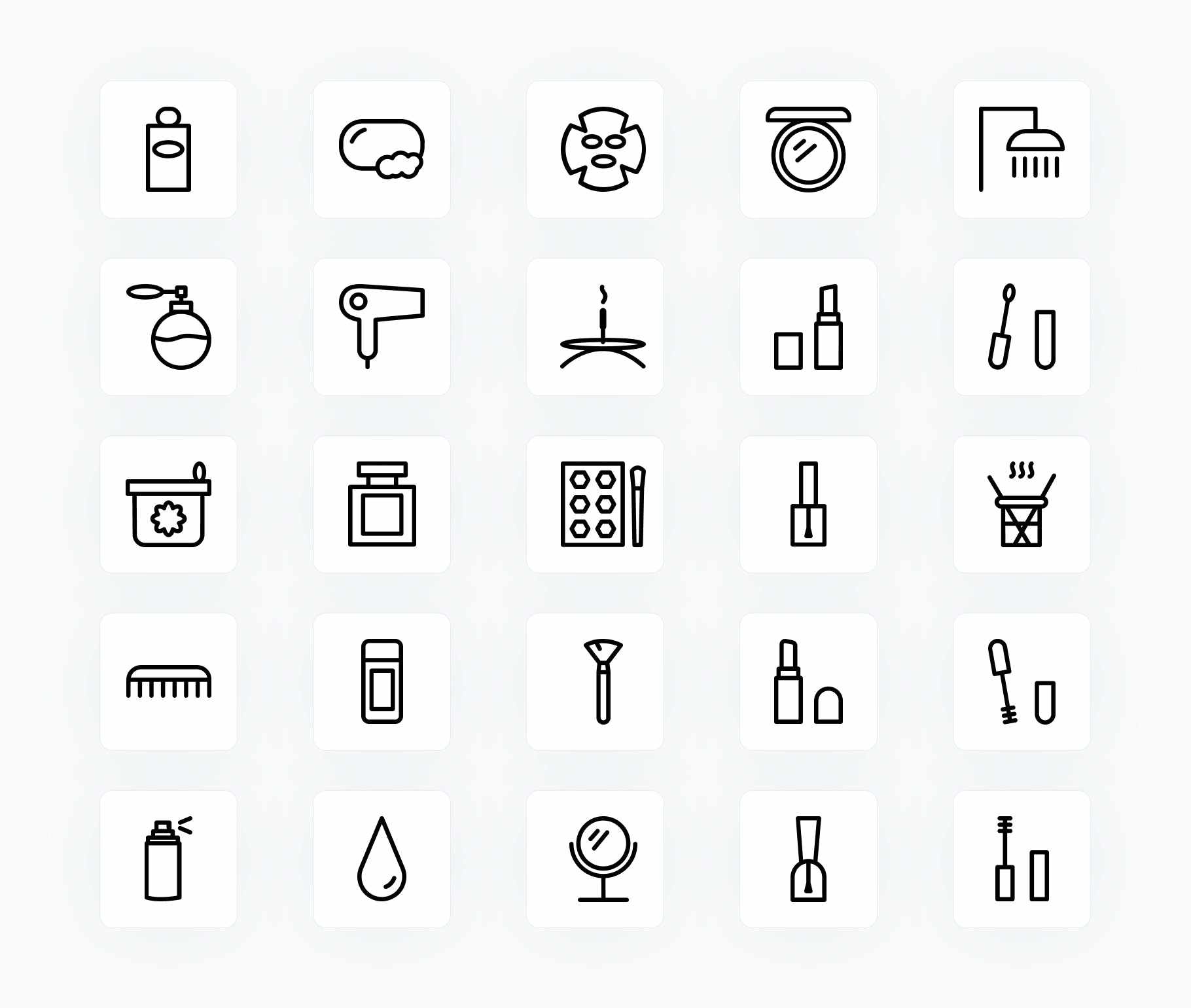 Beauty and Spa-Outline-Vector-Icons Icons Beauty and Spa Outline Vector Icons S12172102 powerpoint-template keynote-template google-slides-template infographic-template