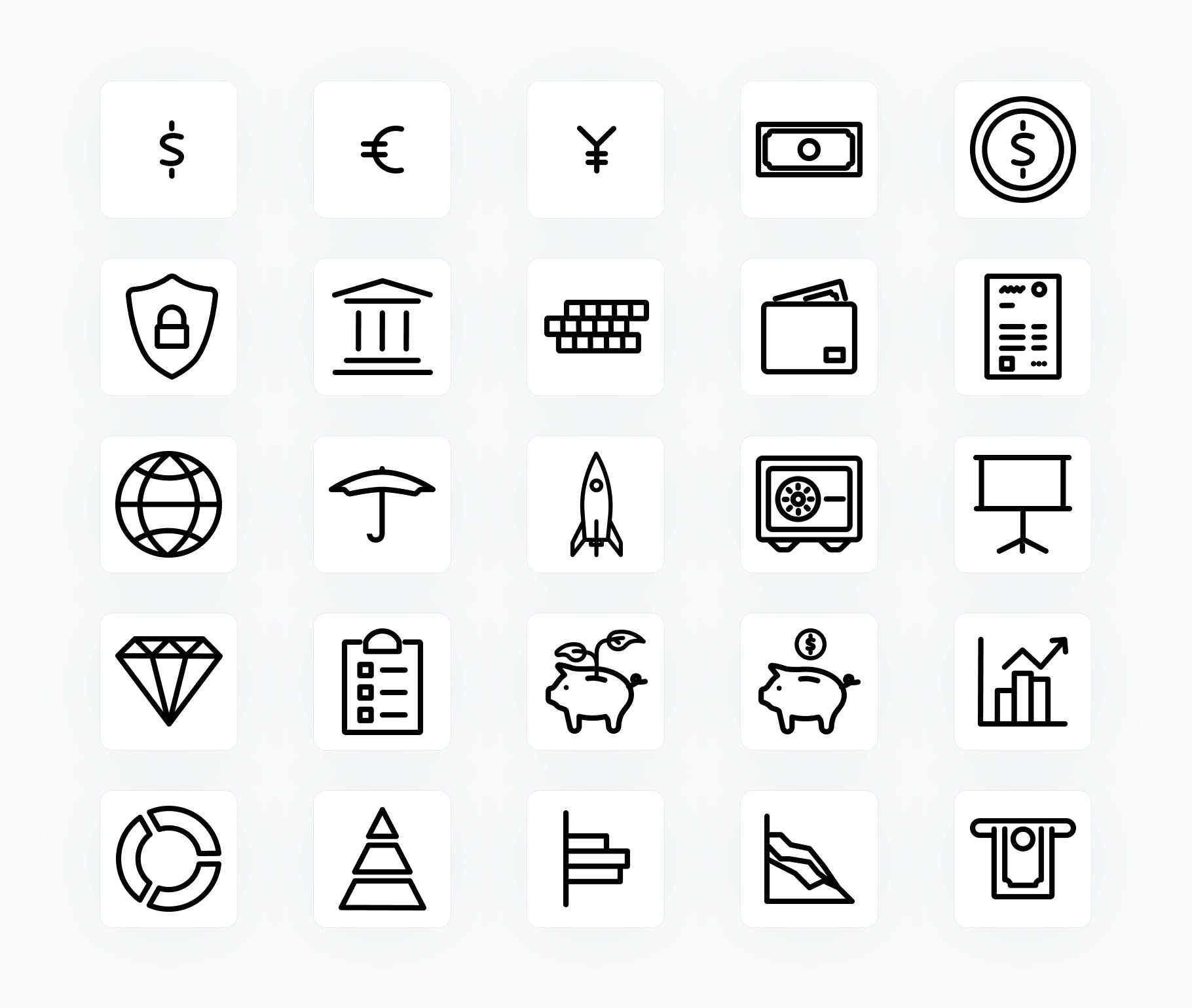 Finance-Outline-Vector-Icons Icons Finance Outline Vector Icons S12162101 powerpoint-template keynote-template google-slides-template infographic-template