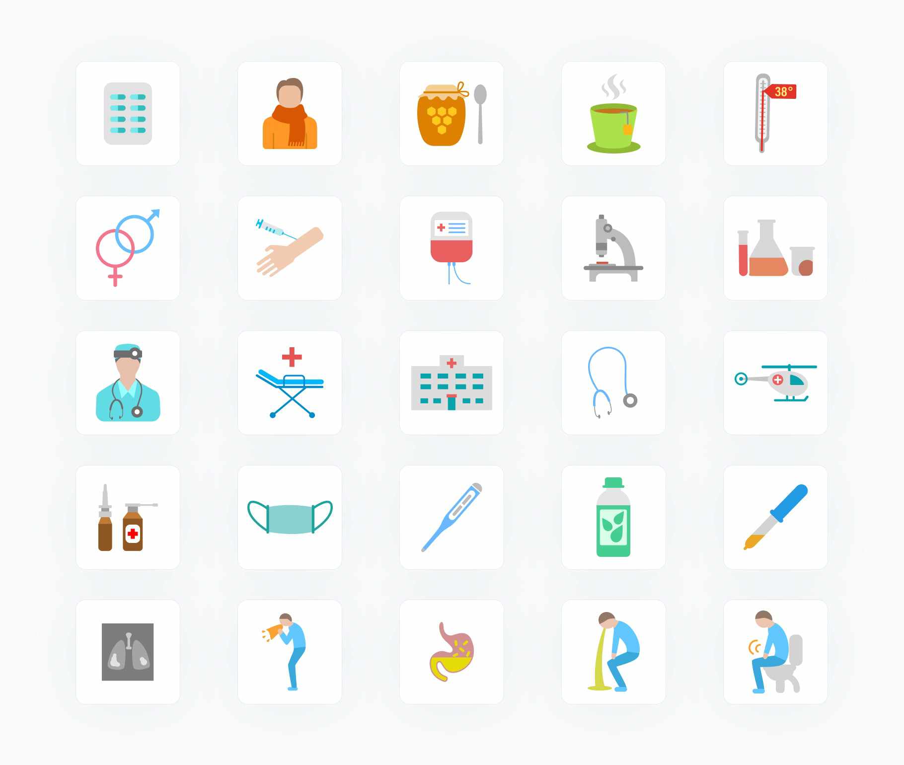 Pandemic Viruses and Flu-Flat-Vector-Icons Icons Pandemic Viruses and Flu Flat Vector Icons S12082104 powerpoint-template keynote-template google-slides-template infographic-template
