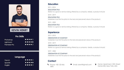 Personal Resume-Slides Slides Personal Resume Slide Infographic Template S01112202 powerpoint-template keynote-template google-slides-template infographic-template