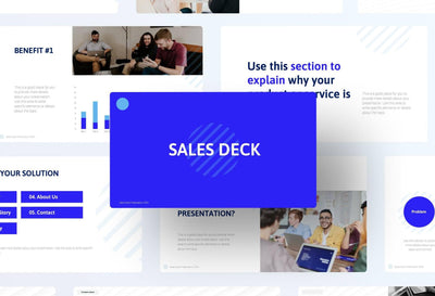Sales-Deck Slides Blue Light Gray Gradient and Professional Presentation Sales Deck Template S11022201 powerpoint-template keynote-template google-slides-template infographic-template