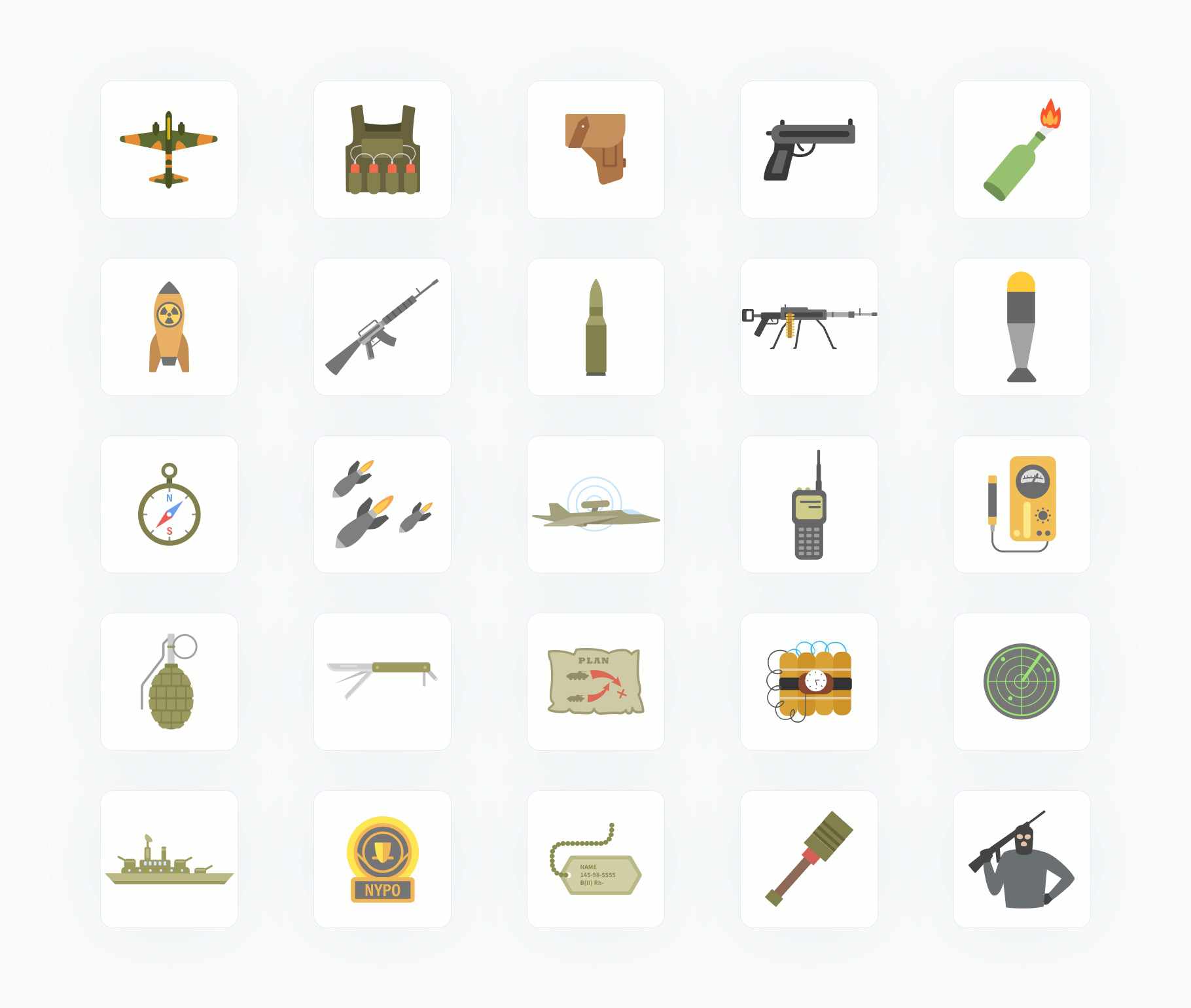 War-Flat-Vector-Icons Icons War Flat Vector Icons S01142202 powerpoint-template keynote-template google-slides-template infographic-template