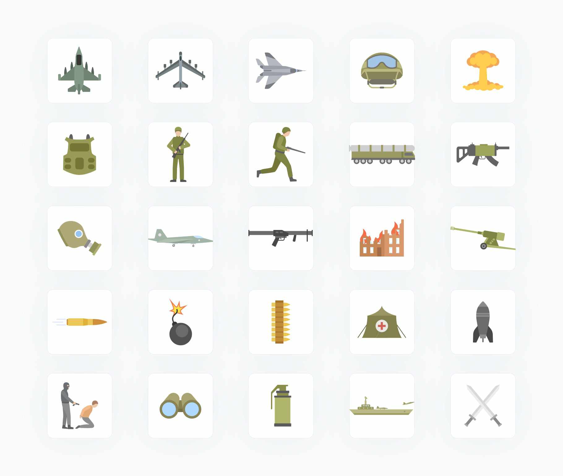 War-Flat-Vector-Icons Icons War Flat Vector Icons S01142203 powerpoint-template keynote-template google-slides-template infographic-template