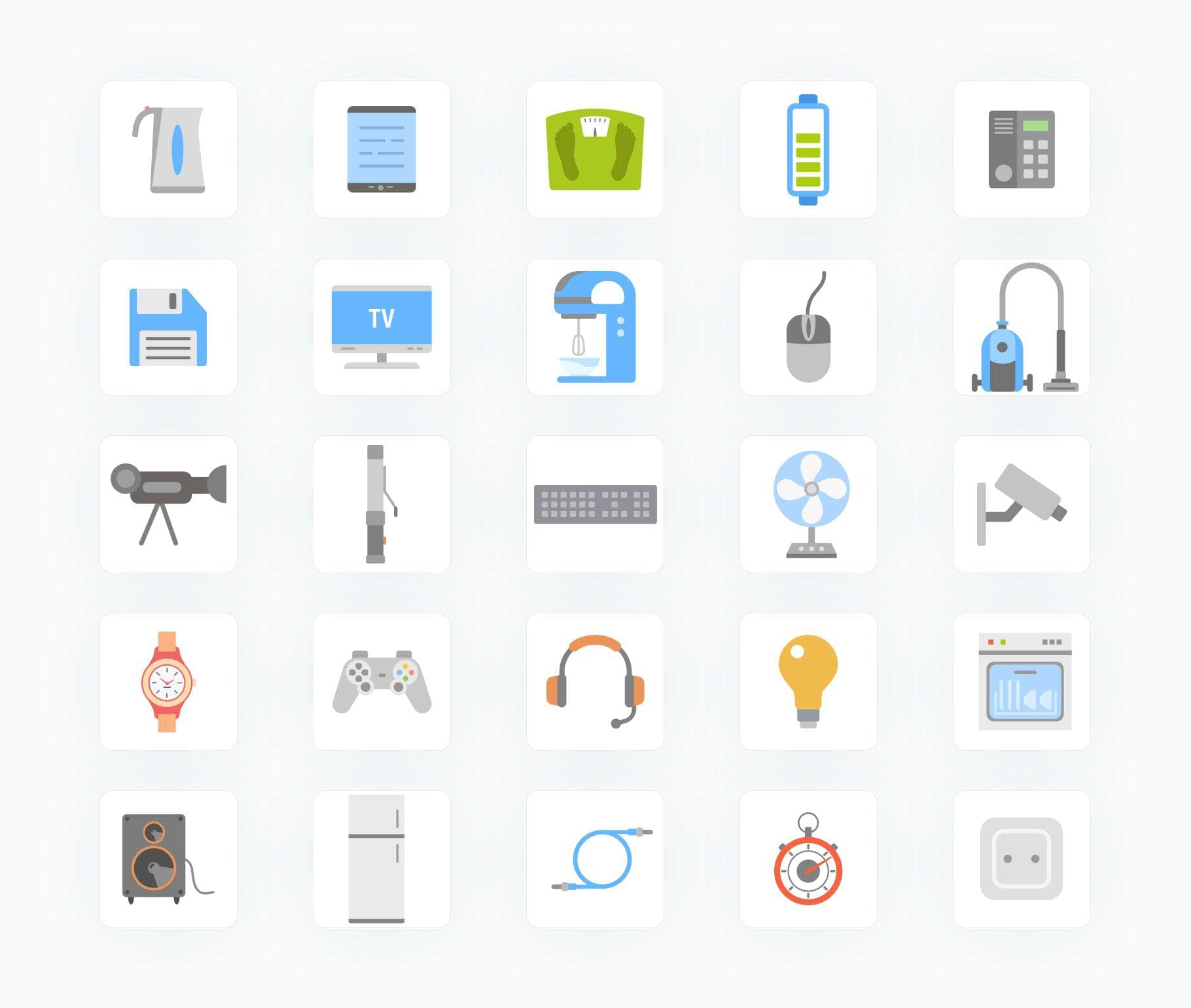 Wedding-Flat-Vector-Icons Icons Electronics Flat Vector Icons S02142201 powerpoint-template keynote-template google-slides-template infographic-template