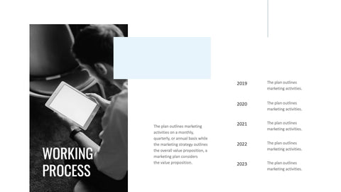 Annual-Report-Deck Slides Blue Light Black and White Minimal and Simple Presentation Annual Report Template S04212301 powerpoint-template keynote-template google-slides-template infographic-template