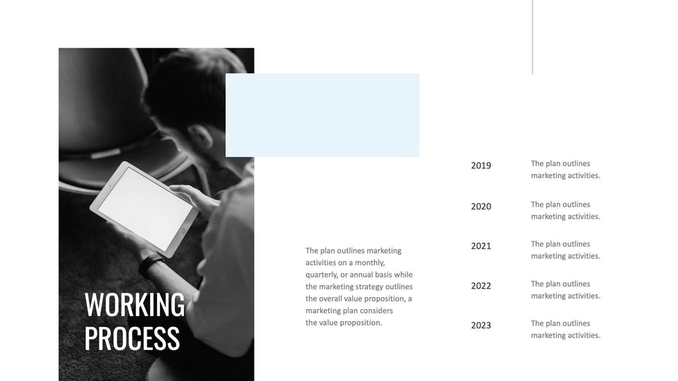 Annual-Report-Deck Slides Blue Light Black and White Minimal and Simple Presentation Annual Report Template S04212301 powerpoint-template keynote-template google-slides-template infographic-template