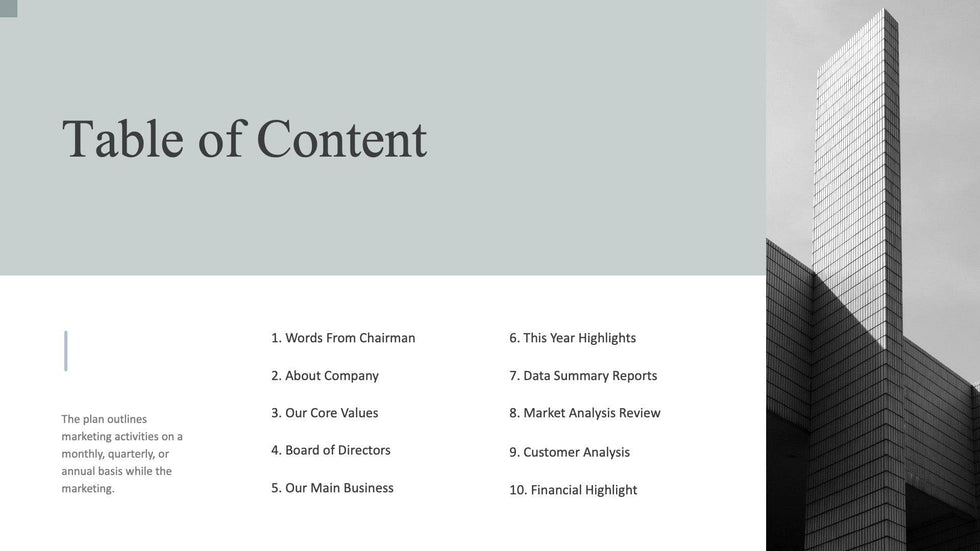 Annual-Report-Deck Slides Opal Blue White Simple and Modern Presentation Annual Report Template S04212301 powerpoint-template keynote-template google-slides-template infographic-template