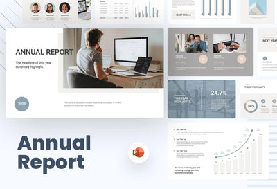 Annual-Report-Deck Slides Beau Blue Bone Minimal and Clean Presentation Annual Report Template S04182301 powerpoint-template keynote-template google-slides-template infographic-template