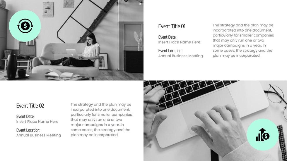 Annual-Report-Deck Slides Black and White Green Professional Presentation Annual Report Template S12202201 powerpoint-template keynote-template google-slides-template infographic-template