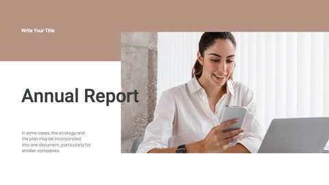 Annual-Report-Deck Slides Brown Mocha Simple and Professional Presentation Annual Report Template S04182301 powerpoint-template keynote-template google-slides-template infographic-template