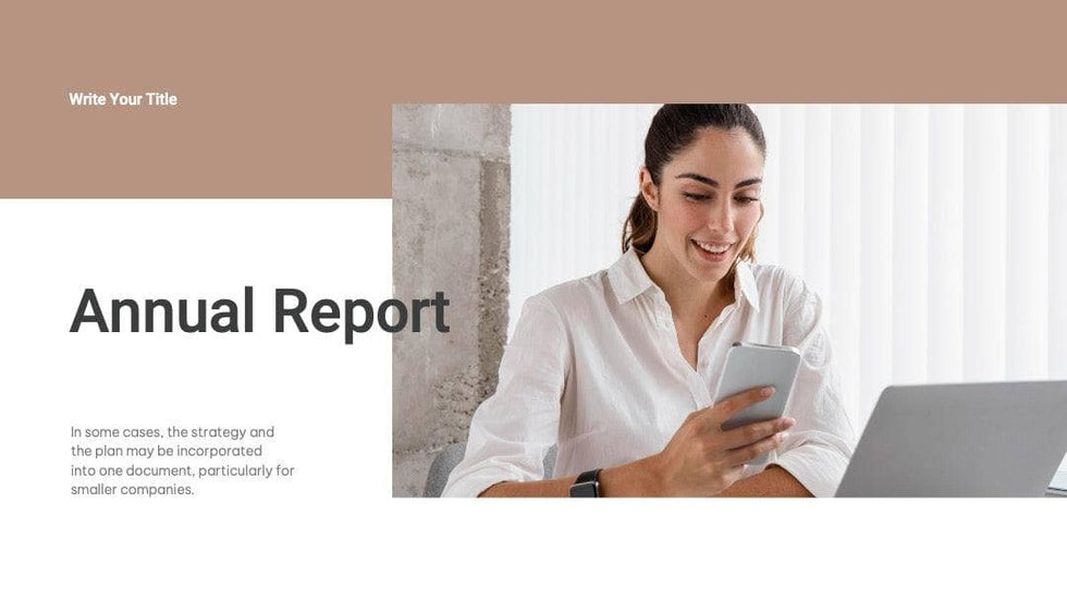 Annual-Report-Deck Slides Brown Mocha Simple and Professional Presentation Annual Report Template S04182301 powerpoint-template keynote-template google-slides-template infographic-template