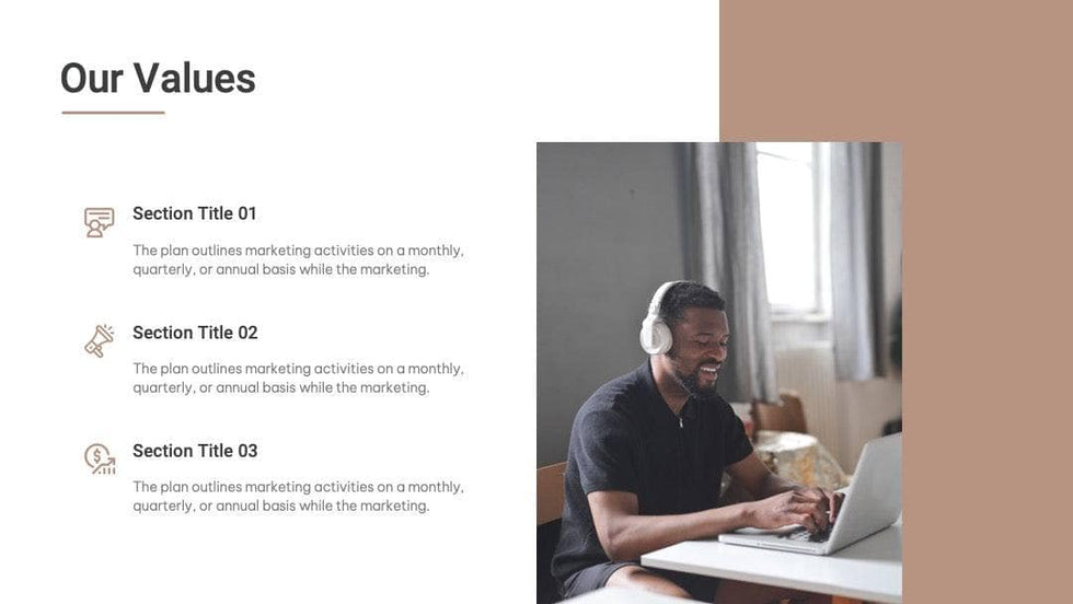 Annual-Report-Deck Slides Brown Mocha Simple and Professional Presentation Annual Report Template S04182301 powerpoint-template keynote-template google-slides-template infographic-template