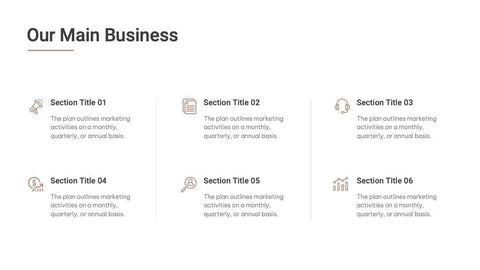 Annual-Report-Deck Slides Brown Mocha Simple and Professional Presentation Annual Report Template S04182301 powerpoint-template keynote-template google-slides-template infographic-template