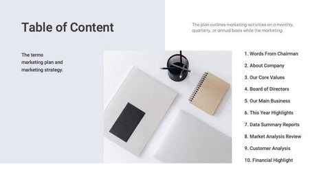 Annual-Report-Deck Slides Han Blue Gray Professional and Clean Presentation Annual Report Template S04182301 powerpoint-template keynote-template google-slides-template infographic-template