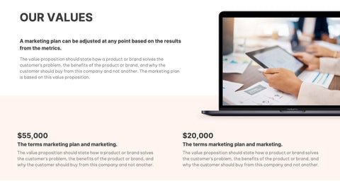 Annual-Report-Deck Slides Light Pink Dark Gray Professional Presentation Annual Report Template S12202201 powerpoint-template keynote-template google-slides-template infographic-template