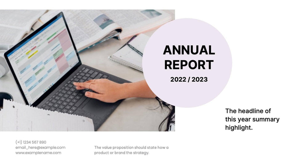 Annual-Report-Deck Slides Light Purple and Lavender Professional Presentation Annual Report Template S12202201 powerpoint-template keynote-template google-slides-template infographic-template
