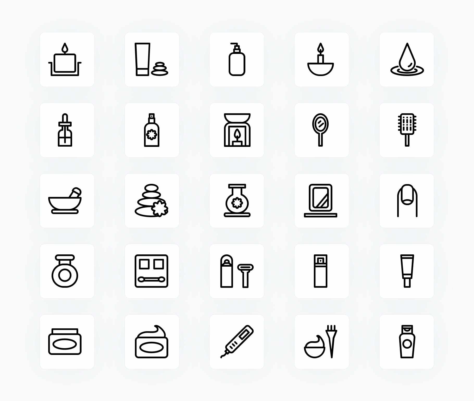Beauty and Spa-Outline-Vector-Icons Icons Beauty and Spa Outline Vector Icons S12172101 powerpoint-template keynote-template google-slides-template infographic-template