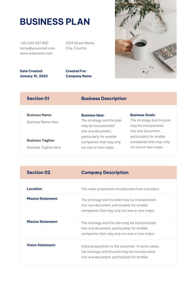 Business-Plan-Templates Documents Light Orange Business Plan Template S01022302 powerpoint-template keynote-template google-slides-template infographic-template