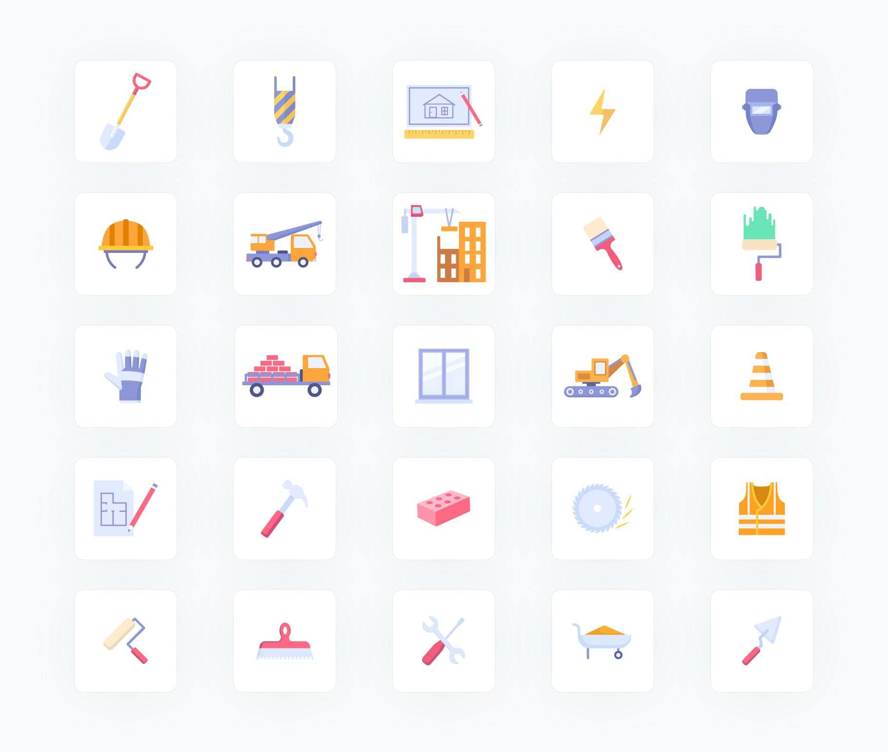 Construction-Flat-Vector-Icons Icons Construction Flat Vector Icons S04142202 powerpoint-template keynote-template google-slides-template infographic-template