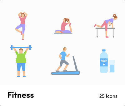 Fitness Flat Vector Icons S12082102-Icons-Fitness-Flat-Vector-Icons-Powerpoint-Keynote-Google-Slides-Adobe-Illustrator-Infografolio