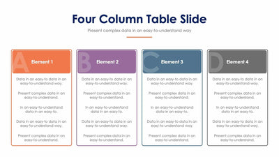 Four Column Table-Slides Slides Four Column Table Slide Infographic Template S12232107 powerpoint-template keynote-template google-slides-template infographic-template
