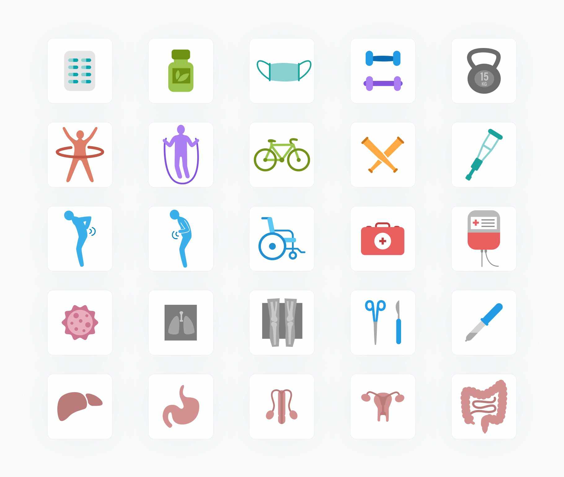 Health Flat Vector Icons S12082104-Icons-Health-Flat-Vector-Icons-Powerpoint-Keynote-Google-Slides-Adobe-Illustrator-Infografolio