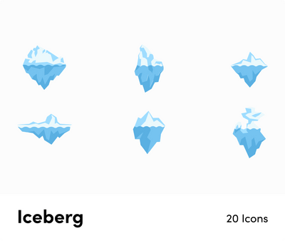 Iceberg-Flat-Vector-Icons Icons Iceberg Flat Vector Icons S12132101 powerpoint-template keynote-template google-slides-template infographic-template