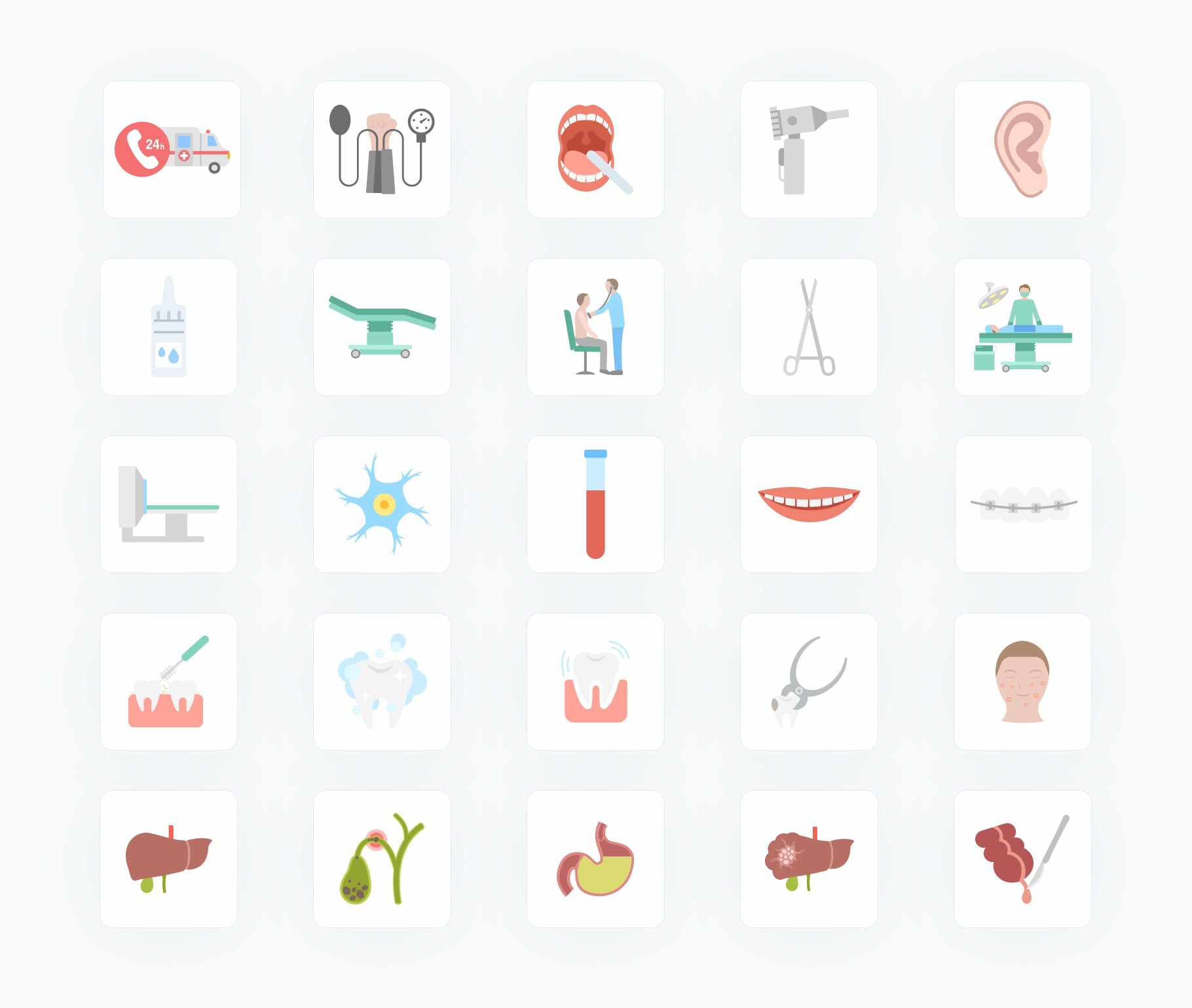 Medicine-Flat-Vector-Icons Icons Medicine Flat Vector Icons S01192205 powerpoint-template keynote-template google-slides-template infographic-template