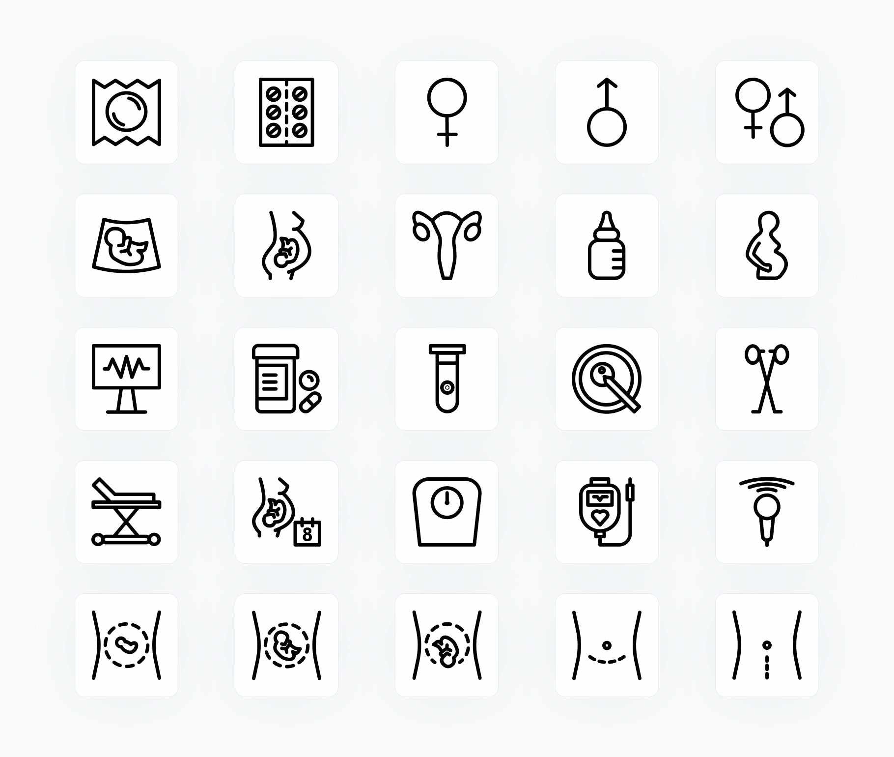 Pregnancy-Outline-Vector-Icons Icons Pregnancy Outline Vector Icons S12222102 powerpoint-template keynote-template google-slides-template infographic-template