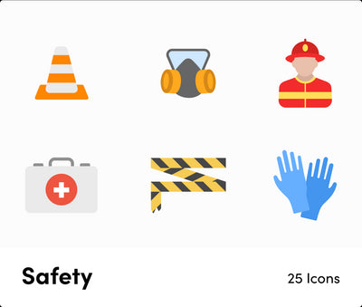 Safety -Flat -Vector-Icons Icons Safety Flat Vector Icons S12102103 powerpoint-template keynote-template google-slides-template infographic-template