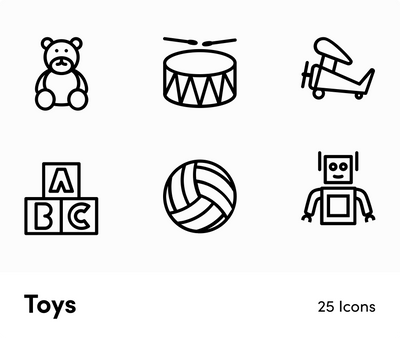 Toys-Outline-Vector-Icons Icons Toys Outline Vector Icons S12222101 powerpoint-template keynote-template google-slides-template infographic-template