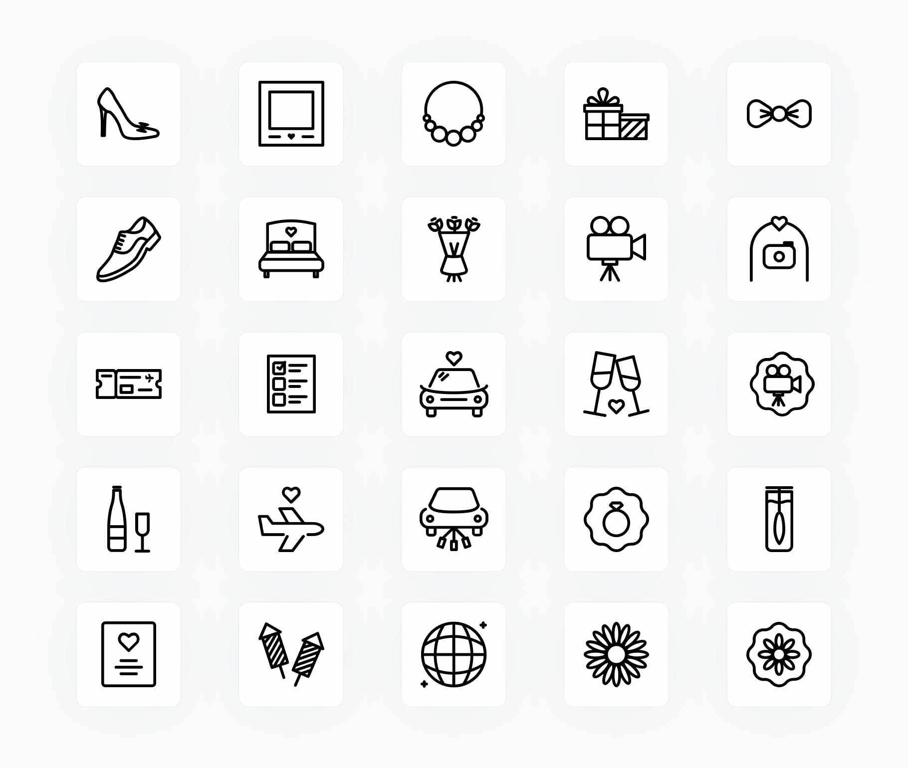Wedding-Outline-Vector-Icons Icons Wedding Outline Vector Icons S12222104 powerpoint-template keynote-template google-slides-template infographic-template